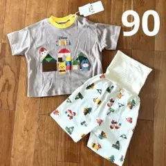 【新品】ディズニー kidea パジャマ 90 綿100% リトシー 仕掛けのサムネイル