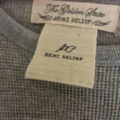 REMI RELIEF グレー 長袖 ロングワンピース