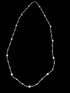 【パールビーズ】ロングネックレス