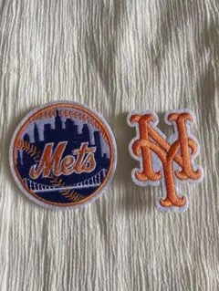 MLBニューヨークメッツ ワッペン バッチ2点セット