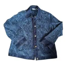 引っ越し限定最終価格　ペイズリー柄デニムジャケット