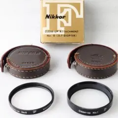 니콘 52mm 클로즈업 렌즈 0호 1호 세트 (오리지널 박스 포함)