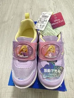 【新品未使用】ムーンスター ラプンツェル 光るスニーカー 18cm
