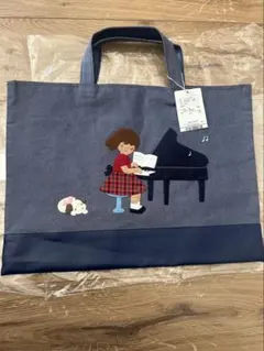 新品 ファミリア ピアノ バッグ デニムバッグ レッド - メルカリ