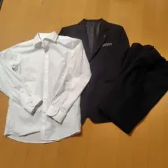 フォーマルスーツセット（ホワイトシャツ・ブラック）