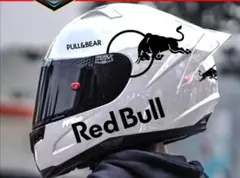 Red Bullのロゴステッカーセット、様々なサイズでビニール製　ヘルメット用