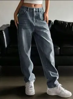 【新品】DAZY スラントポケット ストレートデニムL