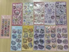 サンリオ　ウォーターシール　おはじきシール　キラキラジュエルシール　セット