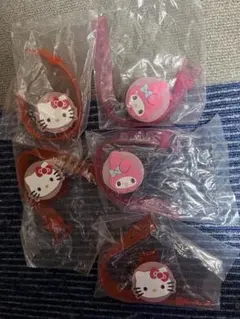 ハローキティ・マイメロディ リール付きストラップ 5個セット