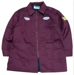 80s 90s vintage ワッペン ワインレッド ワークジャケット