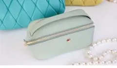 新品☆しまむらMUMU 多収納ポーチ ミントグリーン
