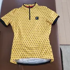 JAKROO サイクリングジャージ Sサイズ イエロー・ドット☆美品のサムネイル