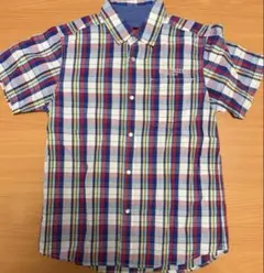 BLUE CROSS 半袖 チェック シャツLサイズ