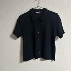 GU黒 ショートスリーブトップス