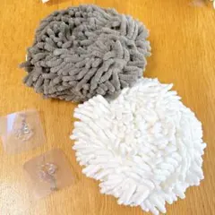 吸水速乾 壁掛けハンドタオル 2枚セット 可愛い北欧風 キッチン 洗面所