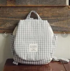 D.fesenseベビーリュック　チェック柄のサムネイル