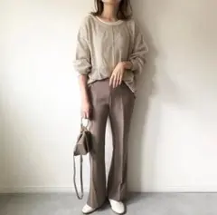 GU 2WAYストレッチフレアパンツ