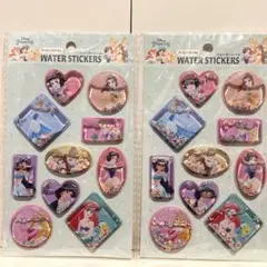 新品セリア♡プリンセスウォーターシール2枚セット