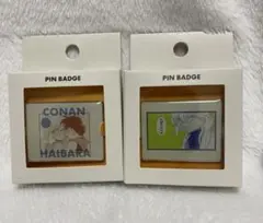 名探偵コナン　3COINS ピンバッチ　灰原哀　2点セット