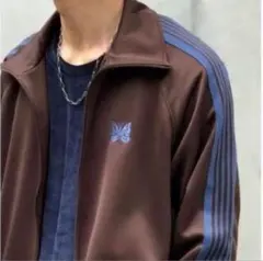 Needles トラックジャケット ブラウン パープルSサイズ 24aw - メルカリ