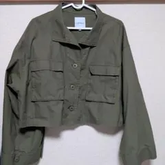 LEPSIM ミリタリー風 クロップド丈 ジャケット