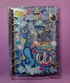 A6 エンジェルブルー　シャカシャカノート　アクリルバインダー シール帳