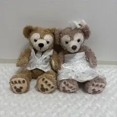 ウェルカムスペース　結婚式　ディズニー　ぬいぐるみ2体&衣装2着のセット ウェルカムスペース 結婚式 ディズニー ぬいぐるみ2体&衣装2着のセット