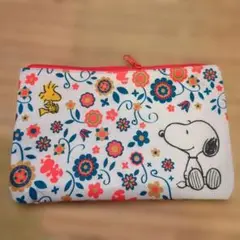 スヌーピー 花柄ポーチ　コラボ品　非売品　訳あり