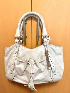 Cole Haan レザーバッグ シルバー