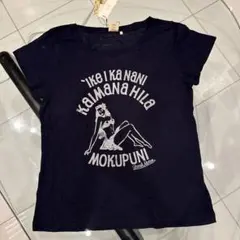 Local MotionプリントTシャツ レディース　Lサイズ ネイビーのサムネイル