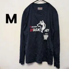 A4 ハスキーズ バスケ ロンT M ネイビー 背番号13 レディース スポーツ