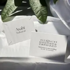 席札　マルジェラ風　結婚式　ウェディング