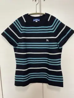 BURBERRY BLUE LABEL 半袖ニットセーター