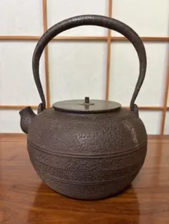 時代鉄瓶 「柳に蛙」 図 玄4 - メルカリ