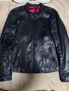 未使用近 NO ID 馬革 レザージャケット ライダース 美品 vintageのサムネイル