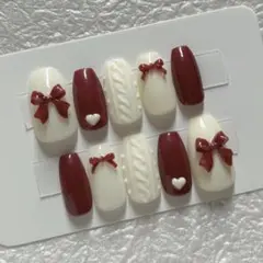 N108 オーダー用 ニット フレンチガーリー オフホワイト 冬 バレンタイン