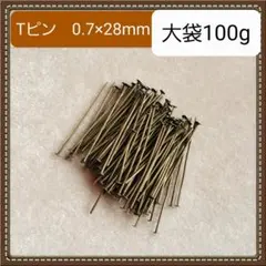 【大袋】Tピン 0.7x28mm 金古美・100g