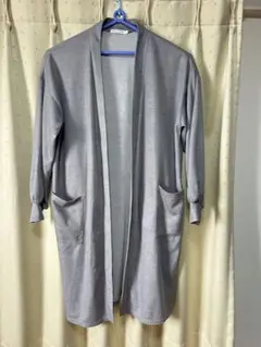 BROWNY STANDARD 長袖 ロングカーディガン グレーのサムネイル