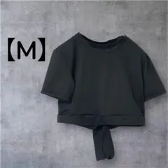 美品⭐︎クロップドTシャツ 【M】ブラック 半袖