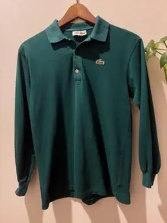 LACOSTE グリーン 長袖ポロシャツ サイズ2 - メルカリ