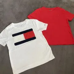 トミーヒルフィガー　Tommy Tシャツ　120　キッズ　まとめ売り　赤　しろ