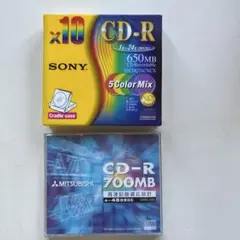 SONY CD-R 650MB 5枚パックMITSUBISHI 700MB 1枚