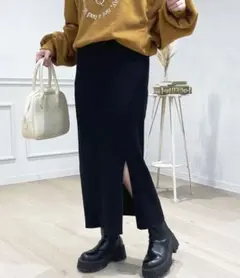 apres jour リブニット ロングスカートのサムネイル