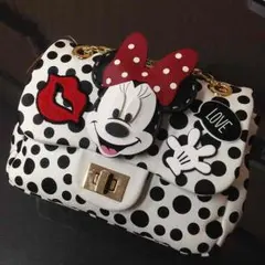 Disney ディズニー ミニーちゃん チェーンミニバッグ