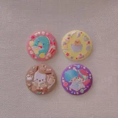 サンリオキャラクター ピンバッジ 4個セット