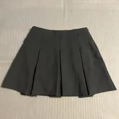 GU グレー プリーツミニスカート S