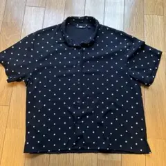 UNIQLO 水玉模様 半袖シャツL