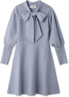 LILY BROWN リリーブラウン　2wayリボンAラインニットワンピース