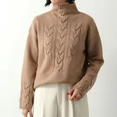 【美品】S MaxMara エスマックスマーラ ケーブルニット カシミヤ