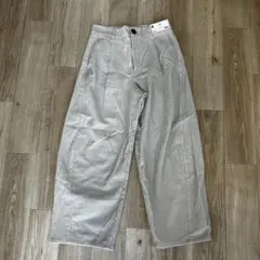 GU コーデュロイバレルレッグパンツ Lサイズ 新品未使用　裾上げ済み　丈短め